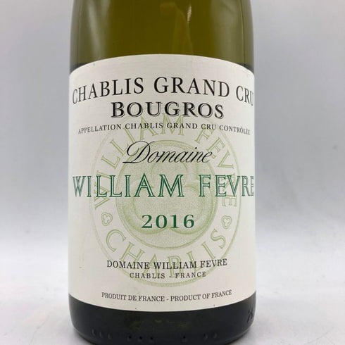 シャブリ グラン クリュ ブーグロ ウィリアム フェーブル 2016 750ml 13% CHABLIS GRAND CRU BOUGROS WILLIAM FEVRE 白ワイン【I1】