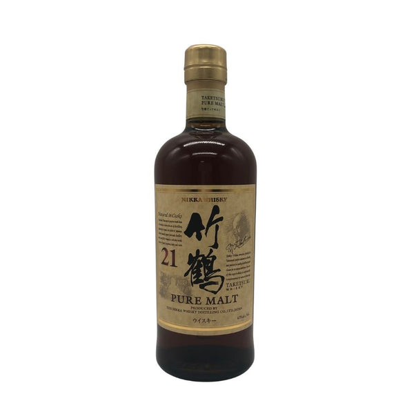 東京都限定◆ニッカ 竹鶴 21年 ピュアモルト 700ml 43% 箱無 NIKKA PURE MALT 【X4】