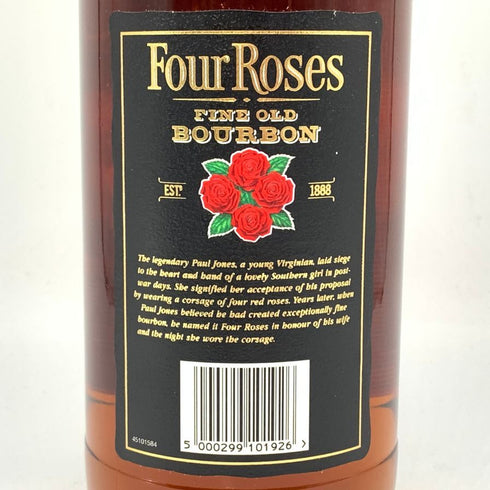 フォアローゼス ブラックラベル 1000ml 43% Four Roses バーボン【H2】
