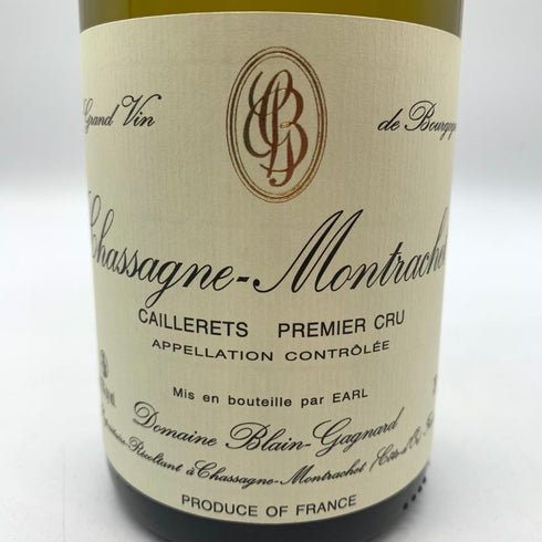 ブラン ガニャール シャサーニュ モンラッシェ プルミエクリュ カイユレ 2021 750ml 13% BLAIN GAGNARD CHASSAGNE MONTRACHET 1ER CRU CAILLERETS 白ワイン【Q4】