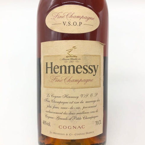 ヘネシー VSOP ファインシャンパーニュ スリムボトル クリアボトル 700ml 40% Hennessy VSOP コニャック【E】