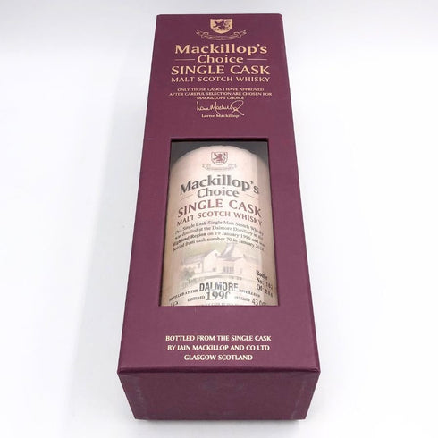 マキロップチョイス ダルモア 1990-2014 43% 750ml Mackillop's Choice スコッチウイスキー【S4】