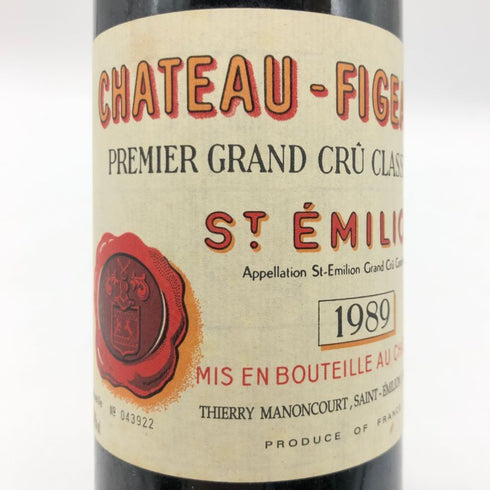 シャトー フィジャック サンテミリオン 1989 750ml 13% Chateau Figeac 赤ワイン【K】