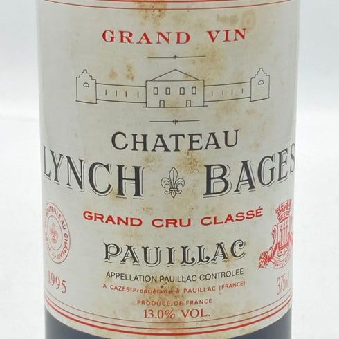 シャトー ランシュ バージュ 1995 375ml 13% CHATEAU LYNCH BAGES ボルドーワイン【W】