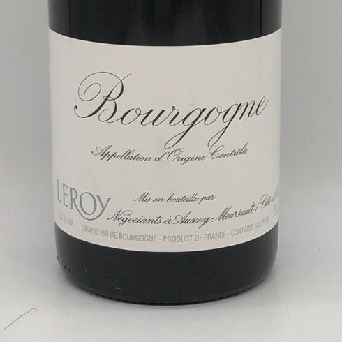 メゾン ルロワ ブルゴーニュ ルージュ 2017 750ml 12.5% MAISON LEROY Bourgogne ブルゴーニュワイン【E4】