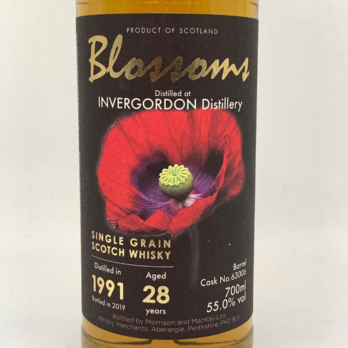 インヴァーゴードン 28年 ブロッサムズ 1991-2019 700ml 55.0% INVERGORDON スコッチウイスキー【N】