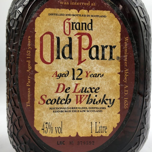 グランド オールド パー 12年 デ ラックス 1000ml 43% Grand Old Parr De Luxe スコッチウイスキー【D3】