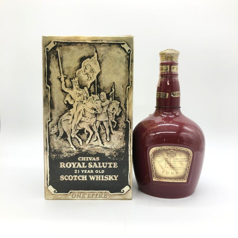 シーバス ブラザーズ ロイヤル サルート 21年 赤陶器 1000ml 40% CHIVAS BROTHERS ROYAL SALUTE スコッチウイスキー1689g【Q4】