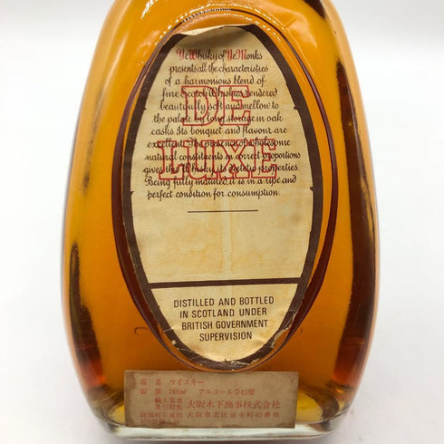 イェ モンクス デラックス ブレンデッド ウイスキー特級 43% 760ml Ye Monks De Luxe スコッチウイスキー【K2】