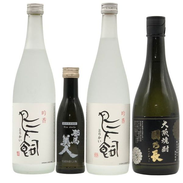 【米焼酎4本セット】吟香 鳥飼 720ml 25%&耶馬美人 180ml 25%&國乃長 720ml 25% 米焼酎【7-0】