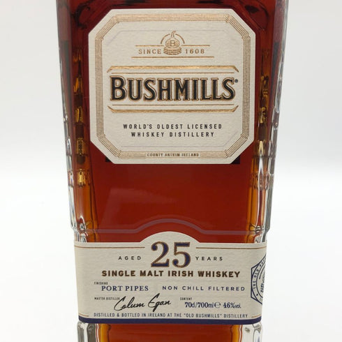 ブッシュミルズ 25年 シングルモルト 700ml 46% BUSHMILLS アイリッシュウイスキー【D2】