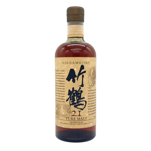 東京都限定◆ニッカ 竹鶴 21年 ピュアモルト 旧ラベル 700ml 43% NIKKA PURE MALT 【C4】