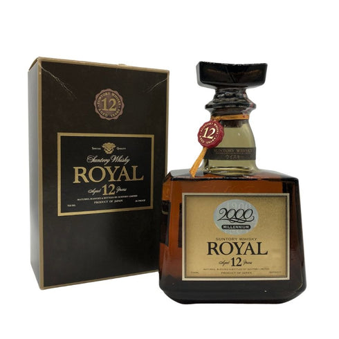 東京都限定◆サントリー ウイスキー ローヤル 12年 ミレニアム2000 記念ボトル 700ml 43% SUNTRY WHISKY ROYAL 【W4】