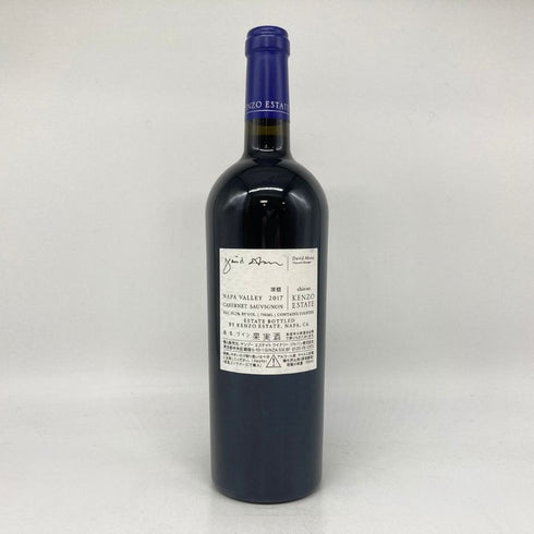 ケンゾー エステート 深穏 2017 750ml 15.2%KENZO ESTATE shinon カリフォルニアワイン【C2】