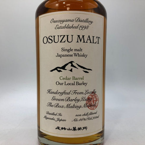 東京都限定◆尾鈴山蒸留所 オスズモルト セダー バレル 700ml 46% OSUZU MALT Cedar Barrel 【R】