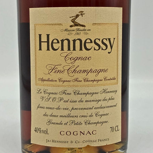 ヘネシー VSOP ファインシャンパーニュ スリムボトル クリアボトル 700ml 40% Hennessy VSOP コニャック【F4】