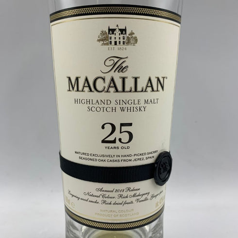 ザ マッカラン 25年 シェリーオークカスク 2018 700ml 43% THE MACALLAN 空き瓶【O1】