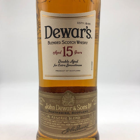 デュワーズ 15年 ダブルエイジド 750ml 40% Dewars スコッチウイスキー【Q0】