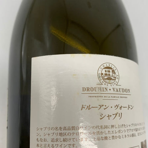 ドルーアン・ヴォードン シャブリ 2015 720ml 12.5 DROUHINK VAUDON 白ワイン【J1】