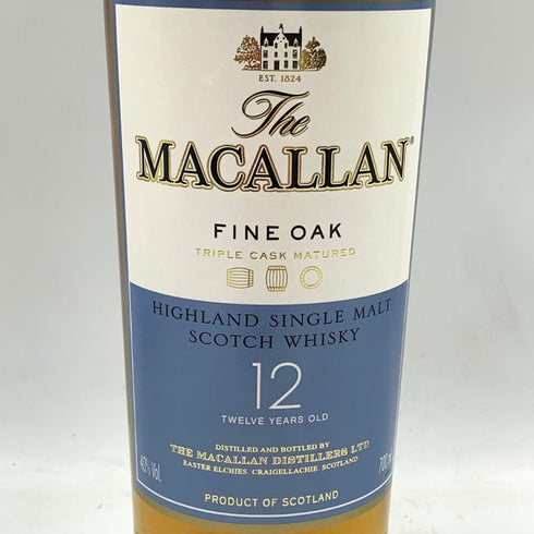 マッカラン12年 ファインオーク トリプルカスク 700ml 40% MACALLAN FINE OAK 【H2】