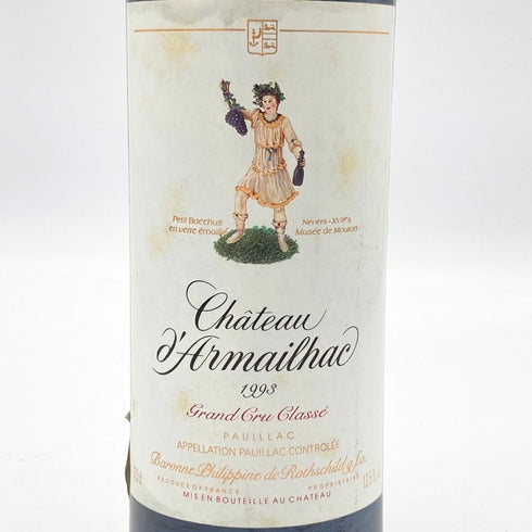シャトー ダルマイヤック 1993 375ml 12.5% Chateau d'Armailhac ボルドーワイン【B4】