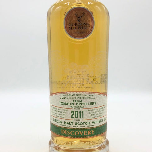 ゴードン&マクファイル トマーティン 2011-2023 バーボンカスク ディスカバリー 700ml 43% GORDON&MACPHAIL TOMATIN スコッチウイスキー【M0】