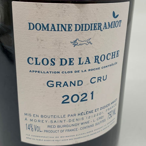 ディディエ アミオ クロ ド ラ ロッシュ グランクリュ 2021 750ml 14% Didier Amiot Clos de la Roche Grand Cru ブルゴーニュワイン【Q4】