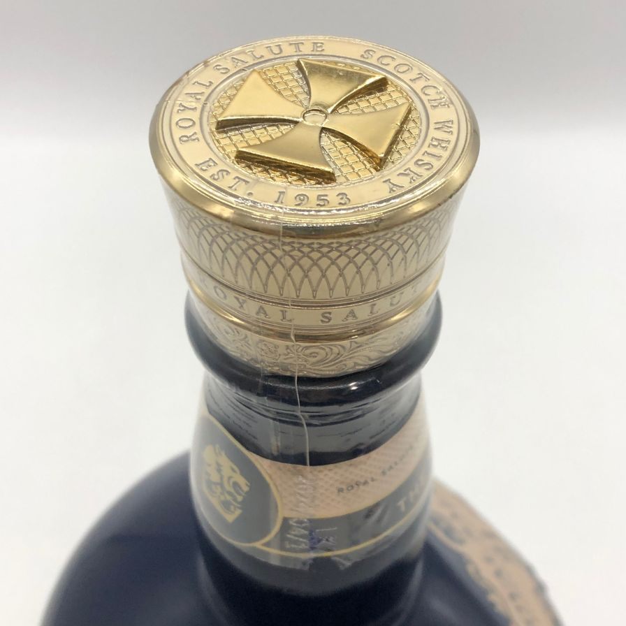 [未開栓]  SALUTE ロイヤルサルート 21年 茶 陶器ボトル ROYAL SALUTE 21年 ロイヤルサルート 茶陶器ボトル ブレンデッド