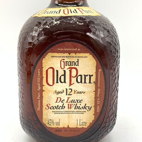 グランド オールド パー 12年 デ ラックス 1000ml 43% Grand Old Parr De Luxe 【A1】
