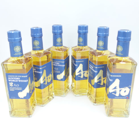 東京都限定◆サントリー AO 碧 シングル 350ml 43% SUNTORY 6本セット 同梱不可【SKU】
