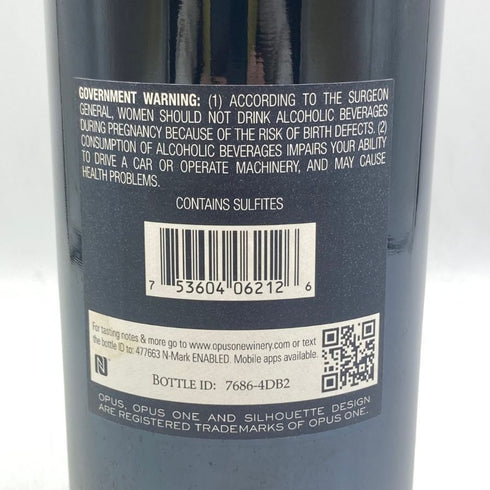 オーパスワン 2012 750ml 14.5% OPUS ONE カリフォルニアワイン【U1】
