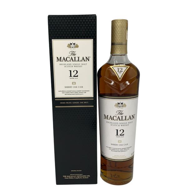 ザ マッカラン 12年 シェリーオークカスク 700ml 40% The MACALLAN 箱付 スコッチウイスキー【Y1】