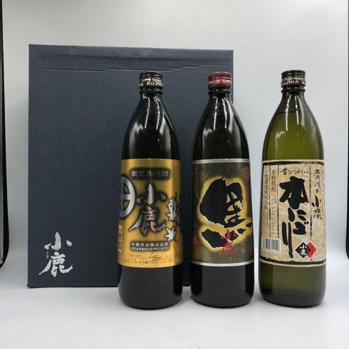 小鹿酒造 焼酎 3本セット 小鹿/小鹿 本にごり/小鹿 黒 各900ml 芋焼酎【H3】