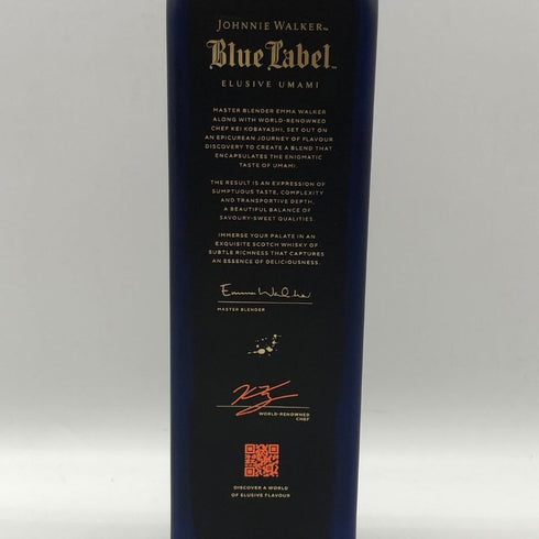 ジョニーウォーカー ブルーラベル エルーシブ うま味 by KEI KOBAYASHI 750m 43% JOHNNIE WALKER スコッチウイスキー【A2】