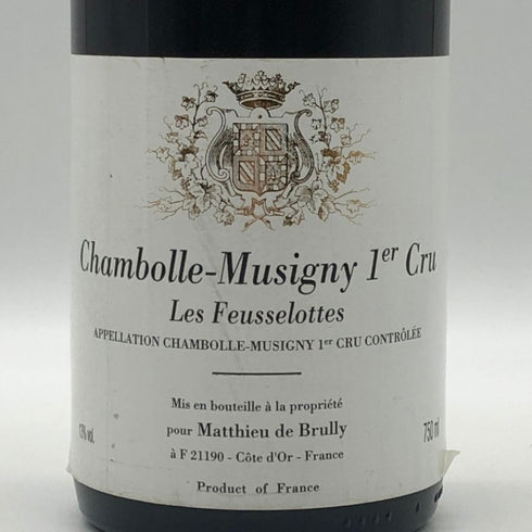 マチュー ド ブリュリー シャンボールミュジニー プルミエクリュ レ フスロット 1997 750ml 13% Matthieu de Brully ブルゴーニュワイン【O4】