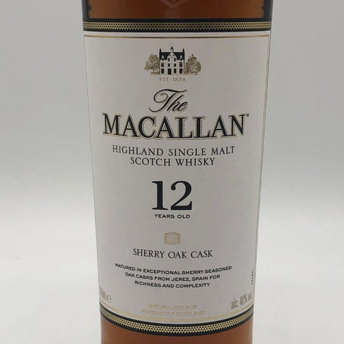 ザ マッカラン 12年 シェリーオークカスク 700ml 40% The MACALLAN スコッチウイスキー【B1】