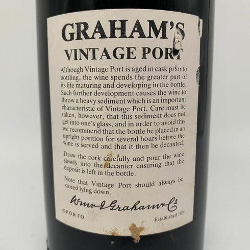 グラハム ヴィンテージ ポート 1977 750ml 21% GRAHAM`S VINTAGE PORT 赤ワイン【B】