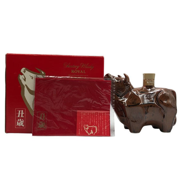 東京都限定◆サントリー ローヤル 干支ボトル 丑歳 茶陶器ボトル 600ml 43% SUNTORY ROYAL 1219g【I1】