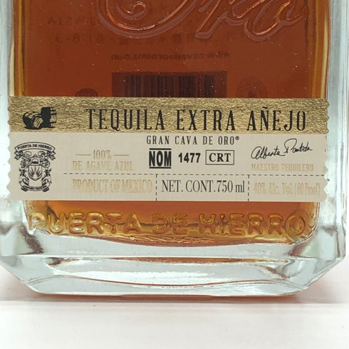 カヴァ デ オロ テキーラ アネホ エクストラ 750ml 40% Cava de Oro TEQUILA ANEJO EXTRA テキーラ【G1】