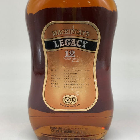 マッキンレー レガシー 12年 750ml 43% MACKINLAY'S LEGACY スコッチウイスキー【N1】
