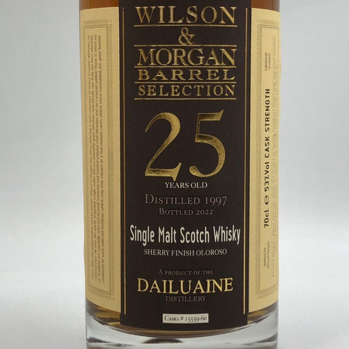 ウィルソン&モーガン バレルセレクション ダルユーイン 25年 700ml 53% WILSON&MORGAN DAILUAINE スコッチウイスキー【G3】