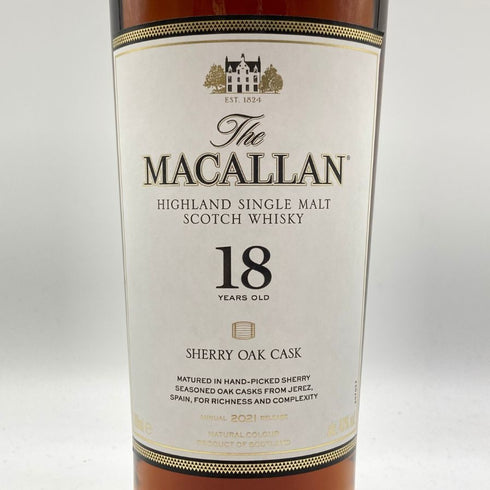 マッカラン 18年 シェリーオークカスク 2021 700ml 43% The MACALLAN 【L4】