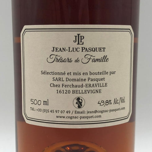 ジャン リュック パスケ トレゾール ド ファミーユ ル コニャック ド クロード LOT84 500ml 49.8% Jean-Luc Pasquet ブランデー【O0】