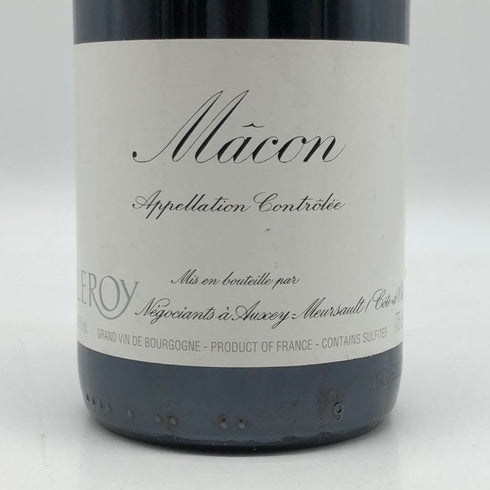 メゾン ルロワ マコン ルージュ 2009 750ml 13% Maison Leroy Macon Rouge ブルゴーニュワイン【V1】