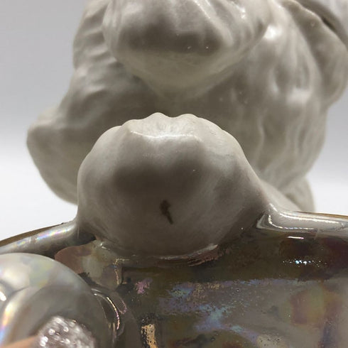 ティーカッププードル デキャンタ ブラン 陶器ボトル 500ml Teacup poodle Decanter ブランデー1260g【F0】