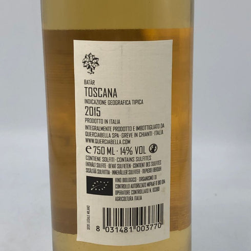 アグリコーラ クエルチャベッラ バタール 2015 750ml 14% Agricola Querciabella 白ワイン【S0】