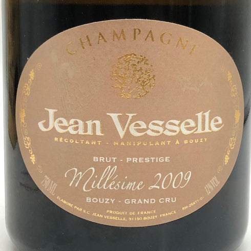ジャン ヴェッセル ブリュット プレステージ ミレジム 2009 750ml 12% Jean Vesselle Brut Prestige シャンパン【B4】