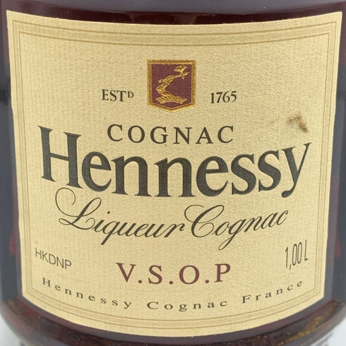 ヘネシー VSOP 金キャップ グリーンボトル 1000ml 度数表記なし Hennessy コニャック【T4】