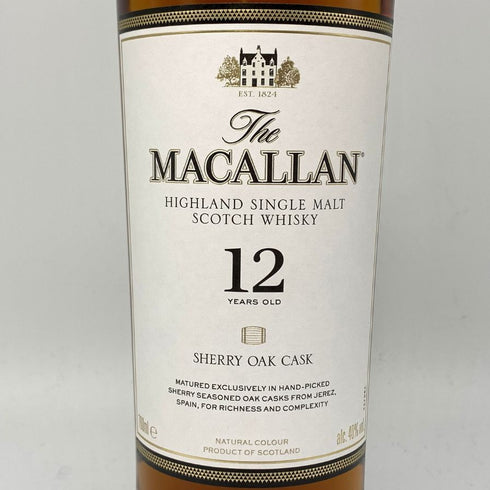 ザ マッカラン 12年 シェリーオークカスク 700ml 40% The MACALLAN 箱付 スコッチウイスキー【C4】