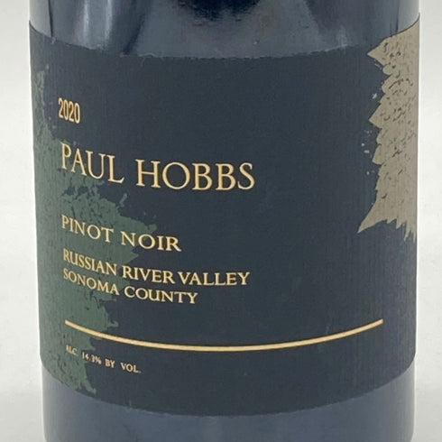 ポールホブス ロシアン リヴァー ヴァレー ピノノワール 2020 750ml 14.3% Paul Hobbs Russian River Valley Pinot Noir カリフォルニアワイン【T1】